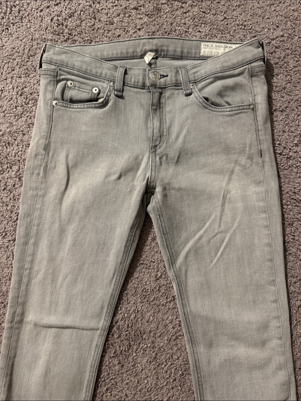rag & bone Gray Denim Jeans Skinny Fit - Picture 5 of 12